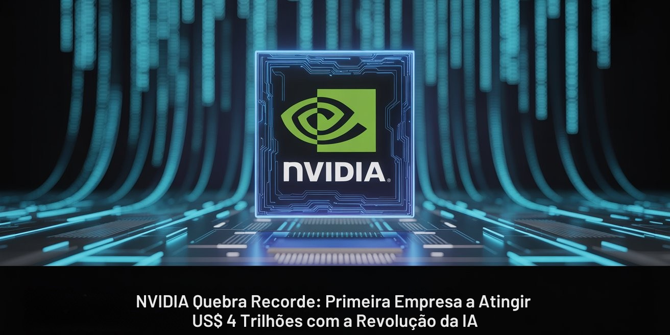 NVIDIA Quebra Recorde: Primeira Empresa a Atingir US$ 4 Trilhões com a Revolução da IA
