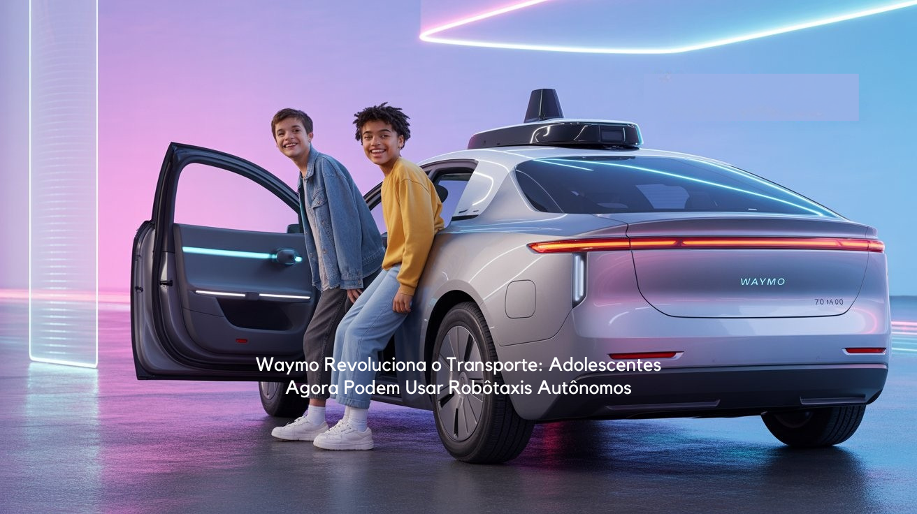 Waymo Revoluciona o Transporte: Adolescentes Agora Podem Usar Robôtaxis Autônomos