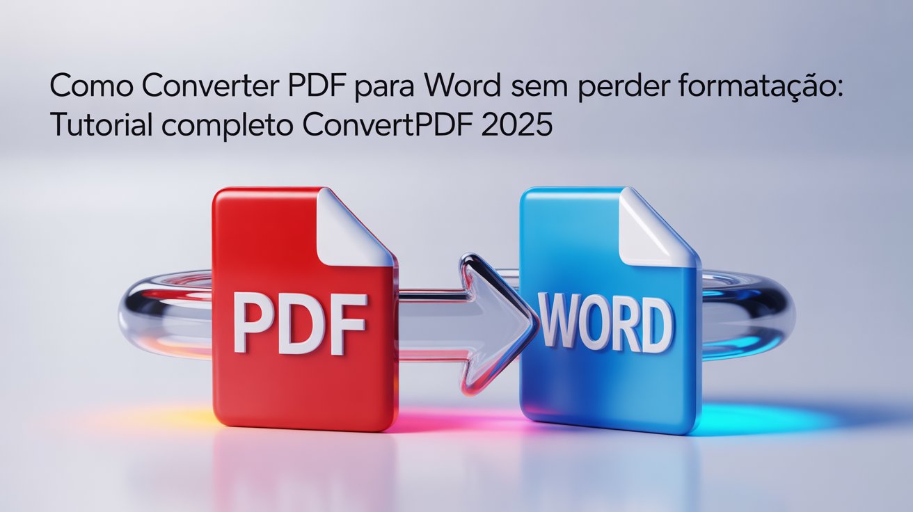 Como Converter PDF para Word Sem Perder Formatação: Tutorial Completo ConvertPDF 2025